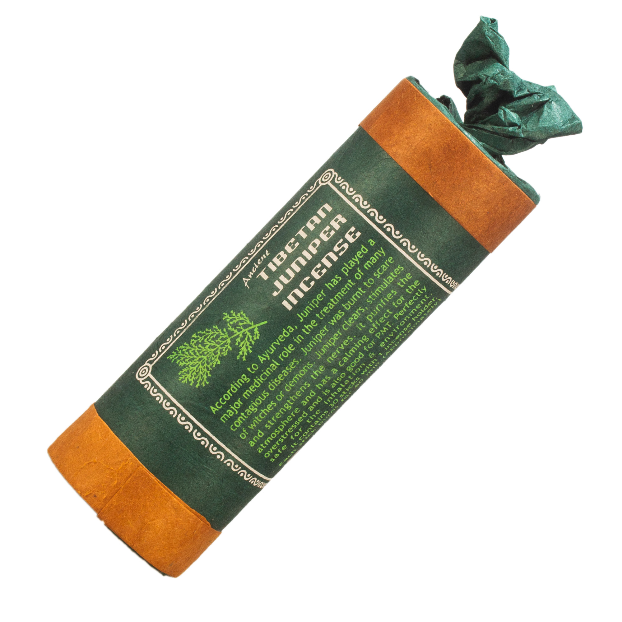 Благовоние Tibetan Juniper Incense / можжевельник, 30 палочек по 13 см.