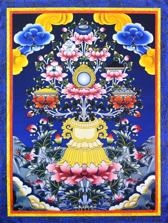 Постер Аштамангала в нарисованной рамке (30 x 40 см).