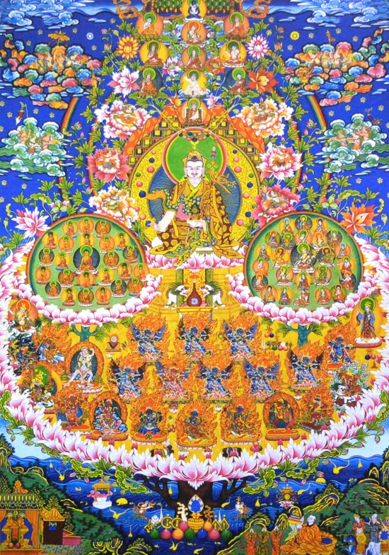 Постер Древо Прибежища Гуру Падмасамбхавы (28 x 40 см).