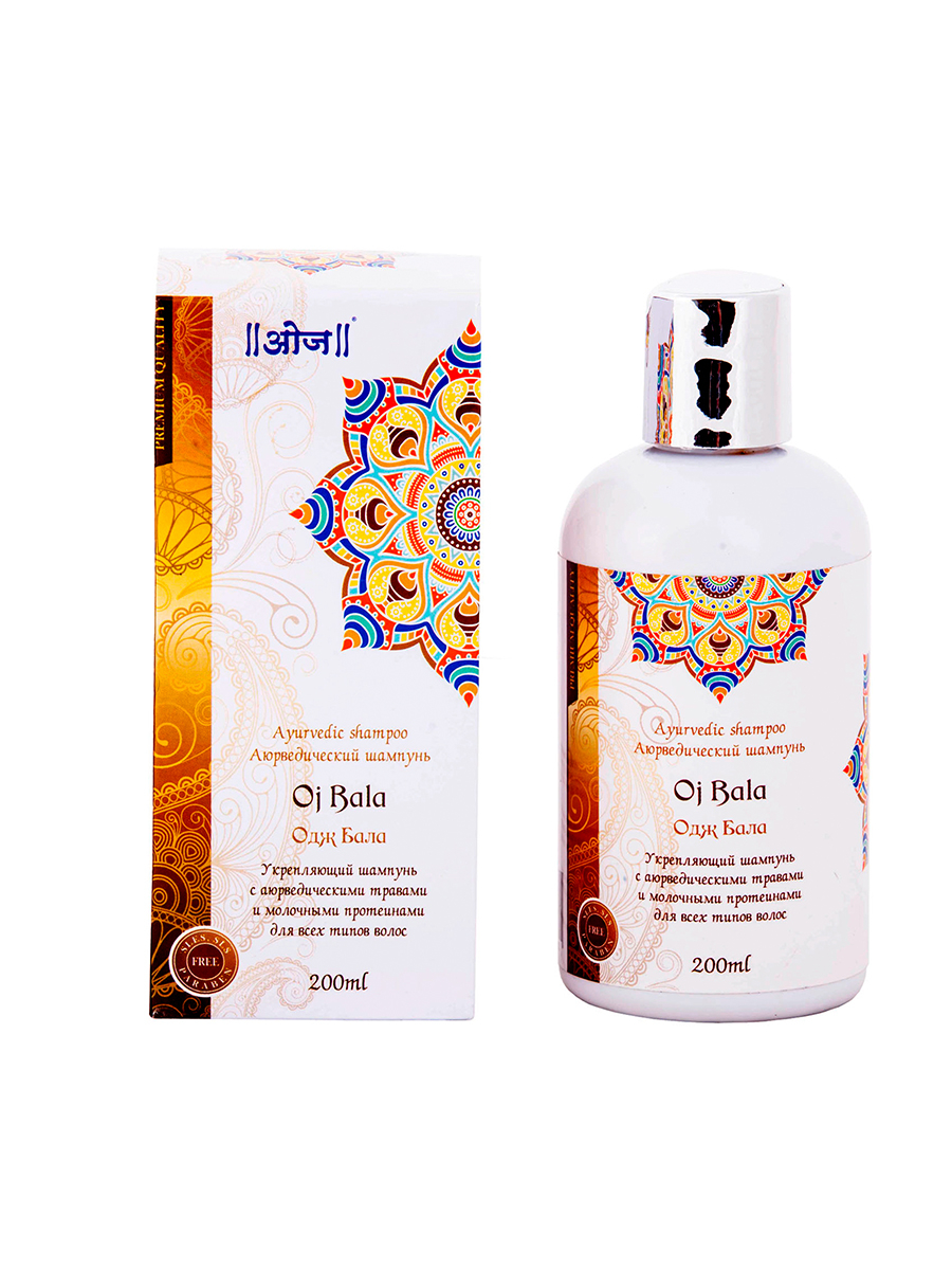 Аюрведический шампунь Одж Бала (Oj Bala Shampoo) 200 мл. 