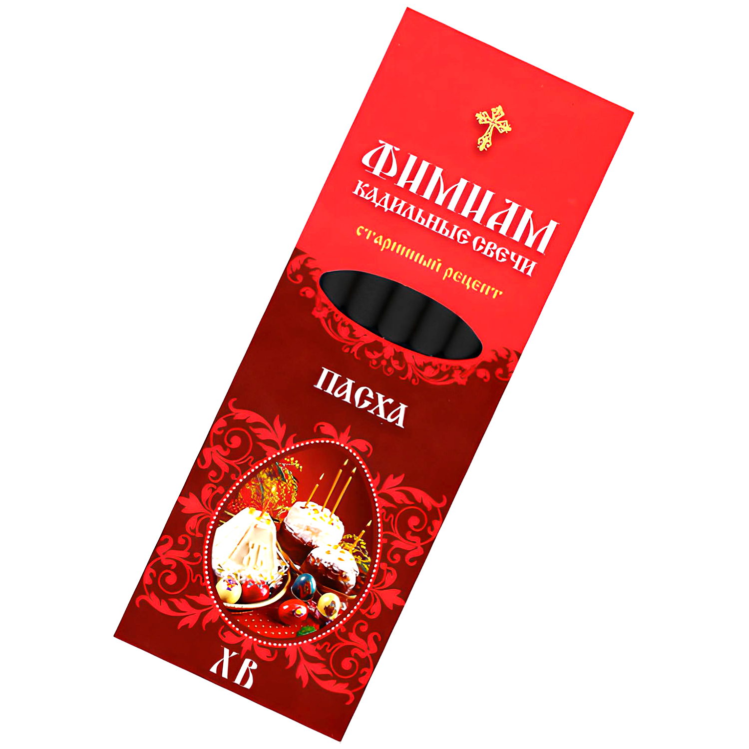 Кадильные свечи Фимиам "Пасха", 7 свечей 11,5 см. 