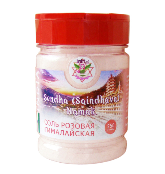 Соль розовая гималайская (Sendha (Saindhava) namak), 250 г. 