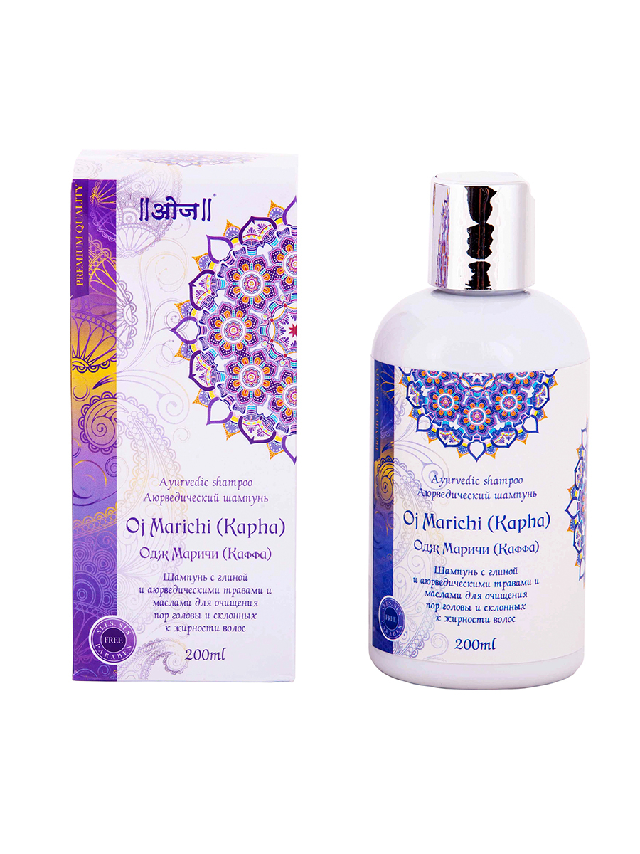 Аюрведический шампунь Одж Маричи (Oj Marichi (Kapha) Shampoo) 200 мл. 