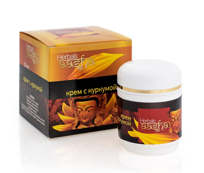 Крем с куркумой Herbals AASHA, 50 мл. 