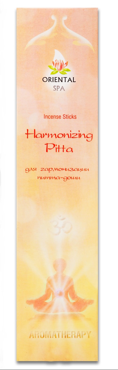 Благовоние Harmonizing Pitta (Для гармонизации питта-доши), 12 палочек по 20,5 см. 