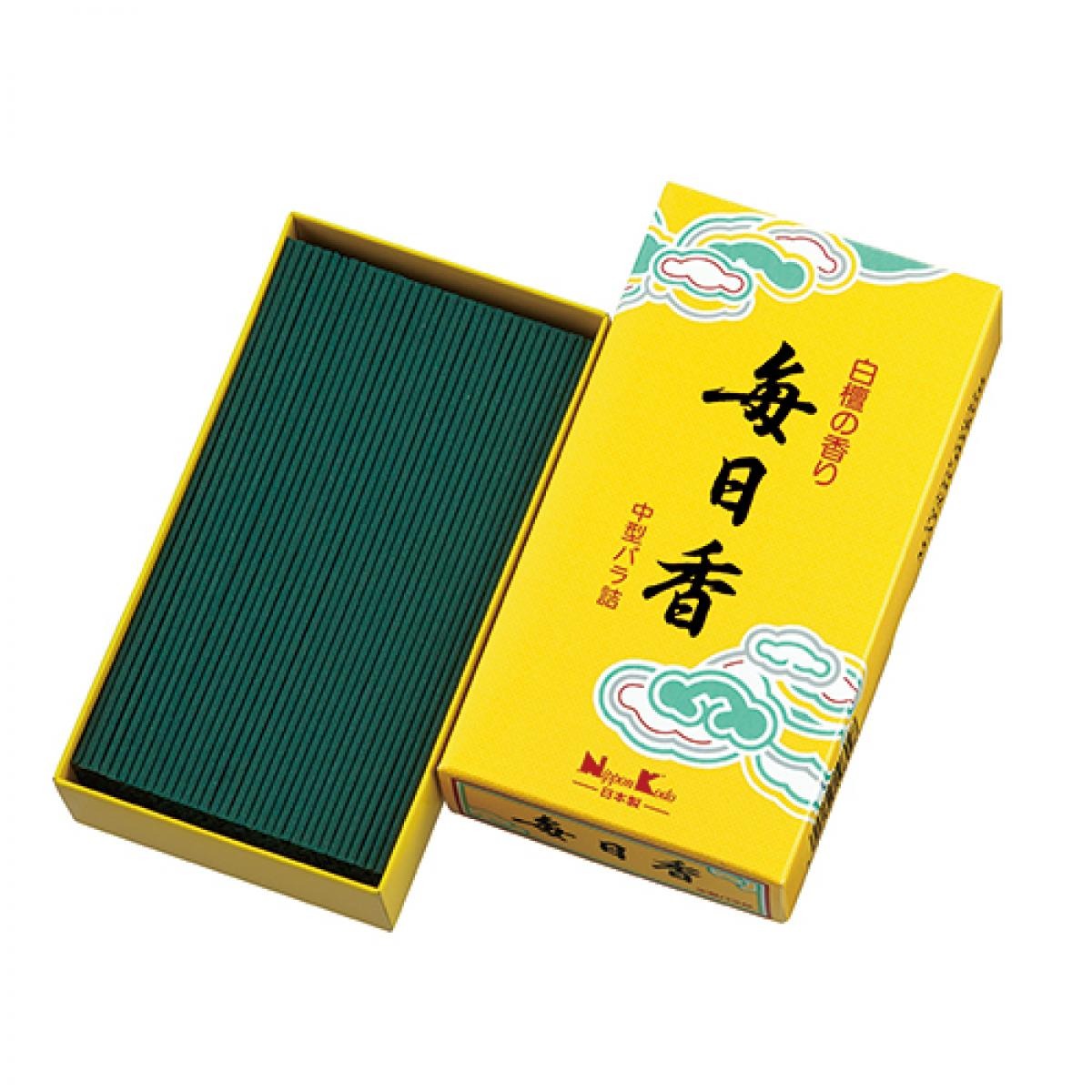 Благовоние Mainichikoh Sandalwood (сандаловое дерево, сосна), 350 палочек по 13,5 см. 