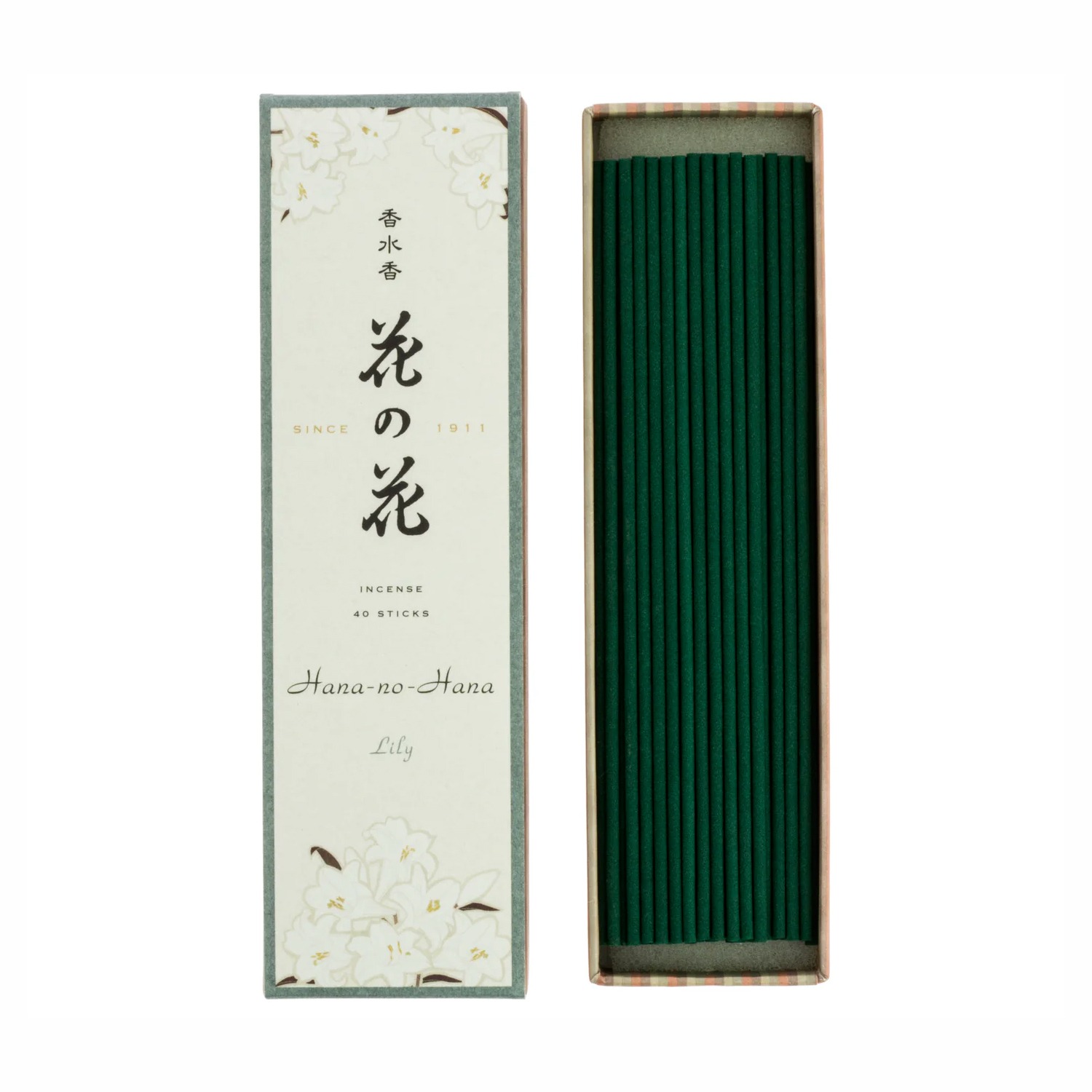 Благовоние Hana-no-Hana Lily (лилия), 40 палочек по 13,7 см. 