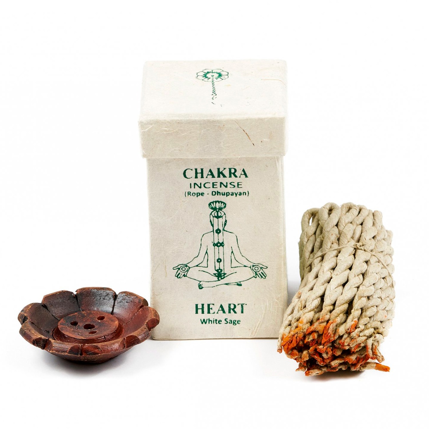 Веревочные благовония Chakra Rope HEART, 35 шт по 9 см. 