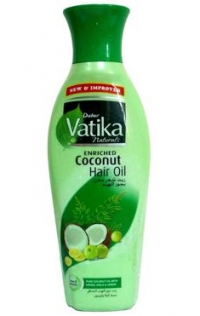 Кокосовое масло для волос Dabur Vatika Coconut с амлой, лимоном и хной (250 мл). 