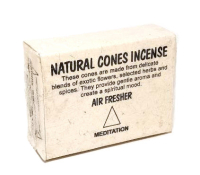 Купить Natural Cones Incense Meditation (Натуральное конусное благовоние Медитационное), 25 конусов по 3 см в интернет-магазине Ариаварта
